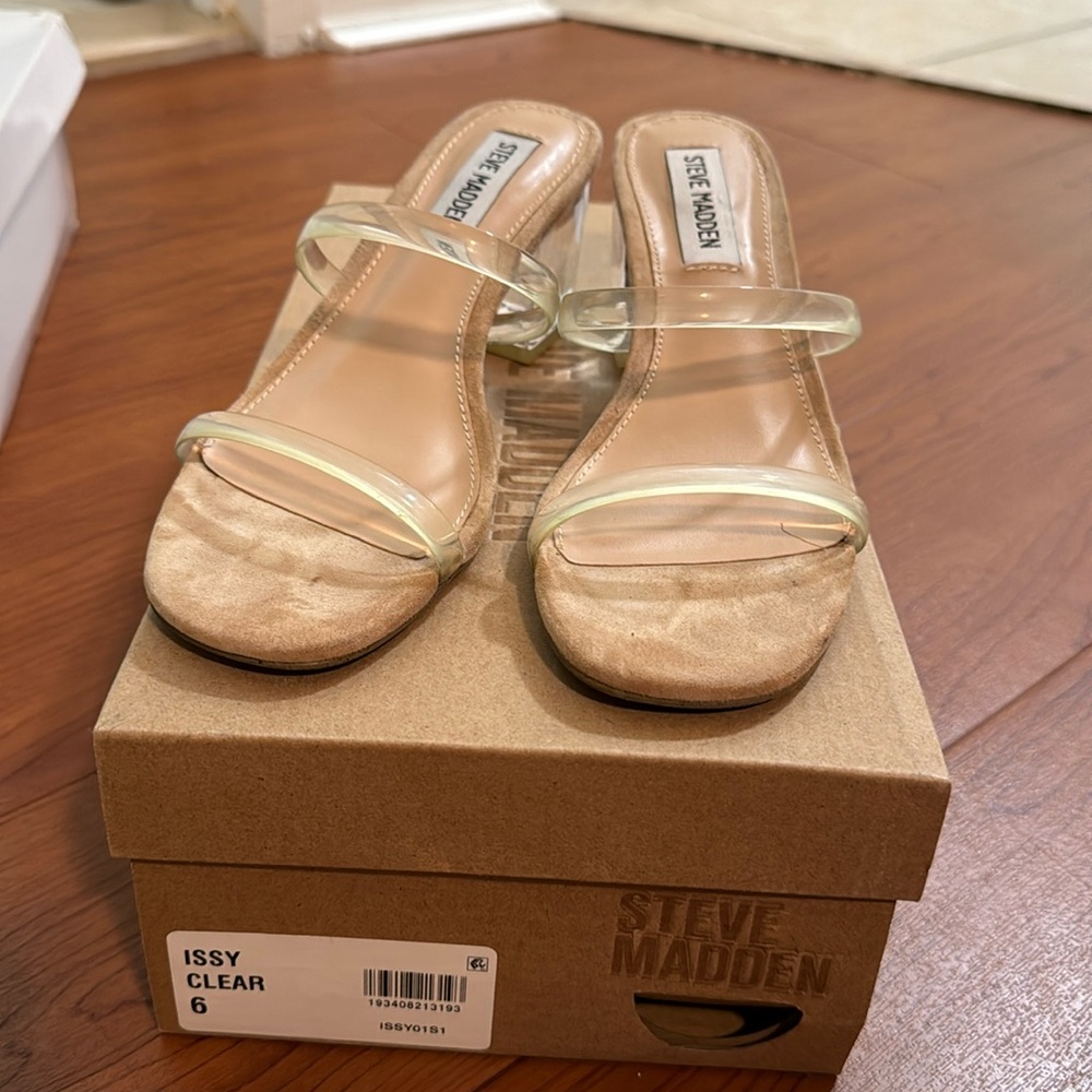 Steve Madden clear sandals